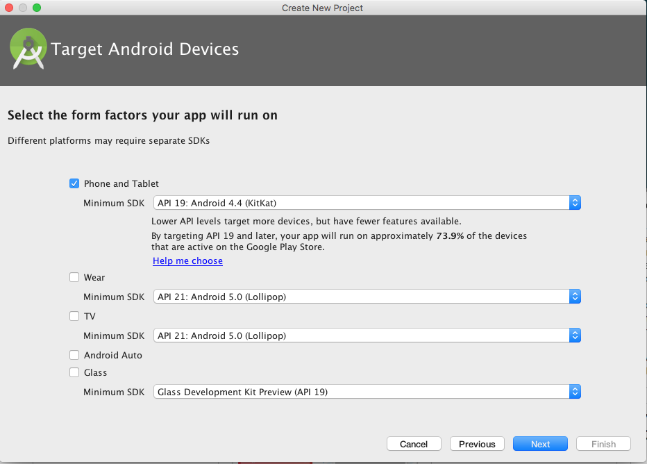 Figure 3: Target Android Devices