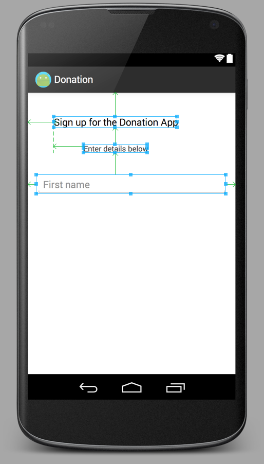 Figure 7: Signup screen