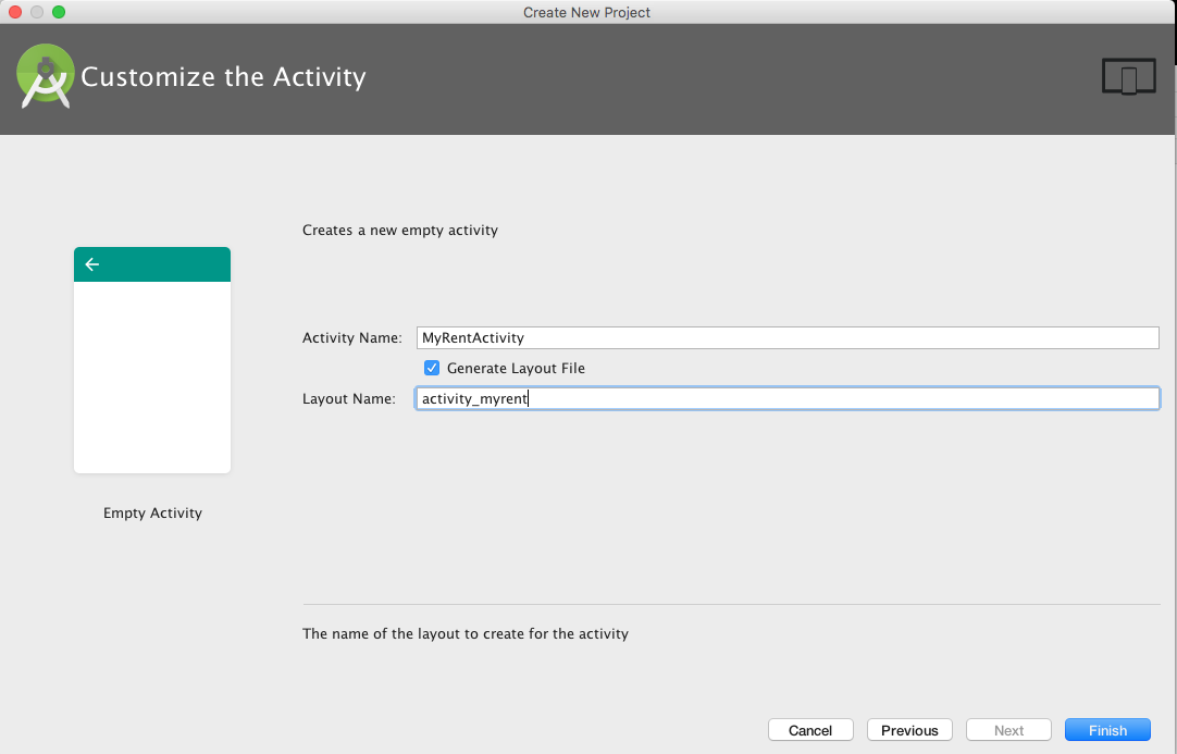 Figure 5: Customize the activity