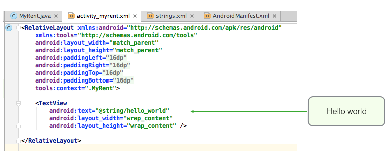 Figure 5: res/layout/activity_myrent.xml