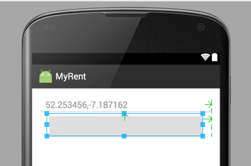 Figure 3: Margins added to Button