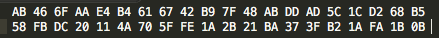 Figure 2: SHA-1 hash values of 2 very similar strings