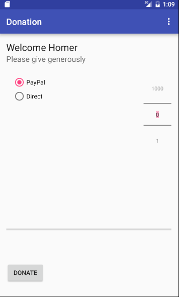 Figure 1: The Web app UI we are attempting to implement in Android