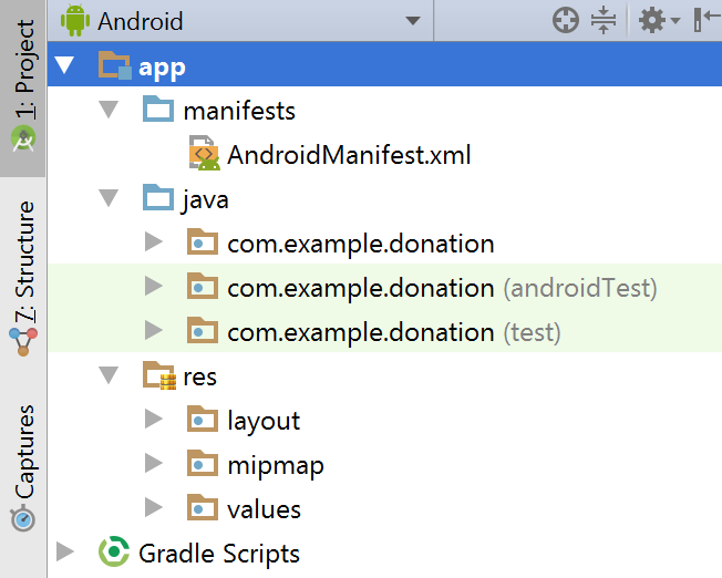 Figure 1: Project Structure pane