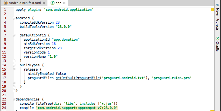 Figure 4: Update build.gradle