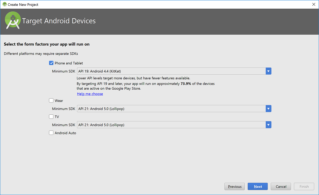 Figure 3: Select form factor and platform