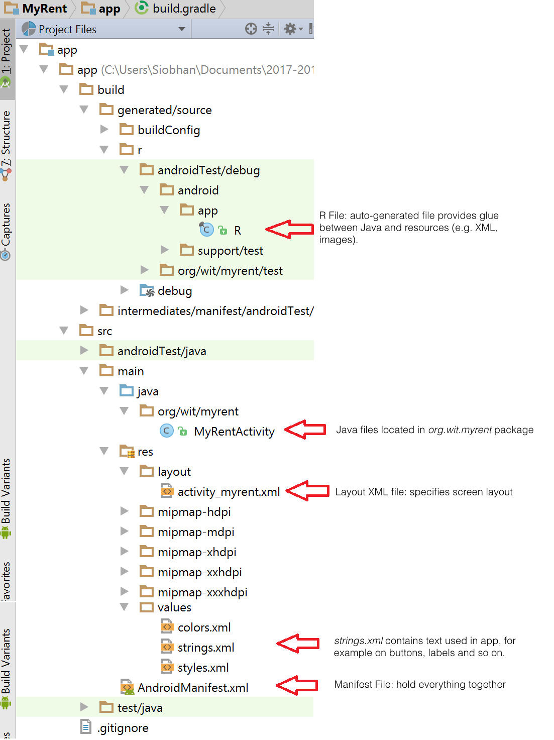 Figure 1b: Key Application Files