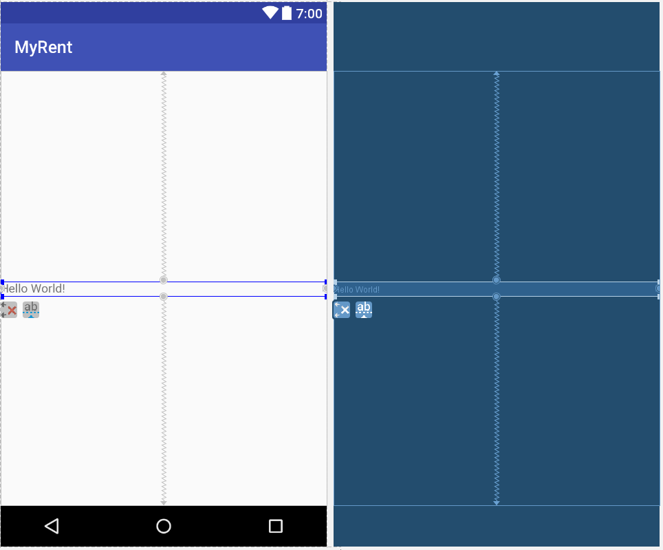 Figure 5: TextView width attribute value set to "fill_parent"