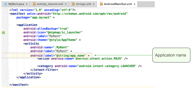 Figure 3: AndroidManifest.xml