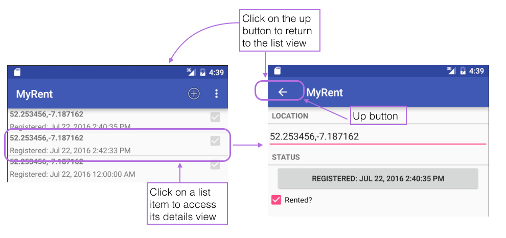 Figure 1: Test back button